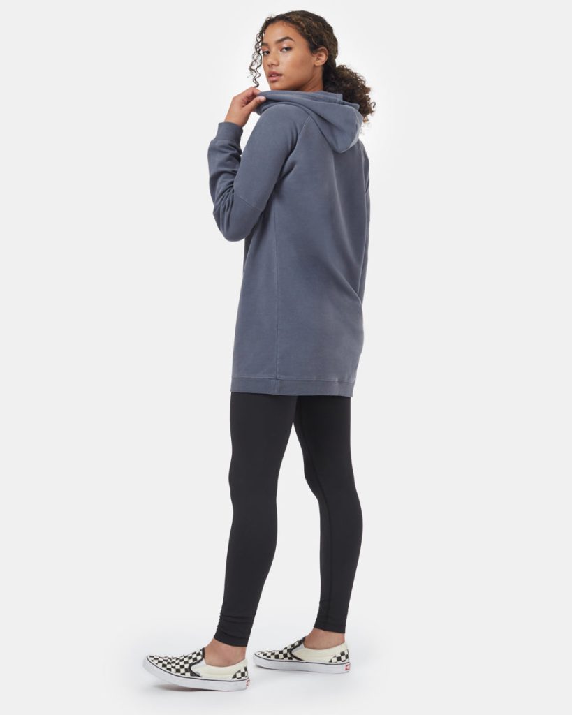 Oversized French Terry Hoodie Dress - Image 3