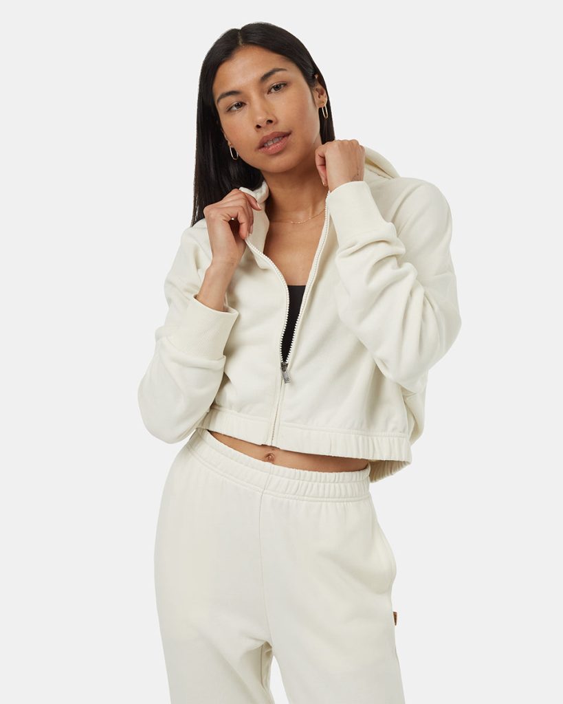 TreeTerry Oversized Cropped Zip Hoodie - Image 3