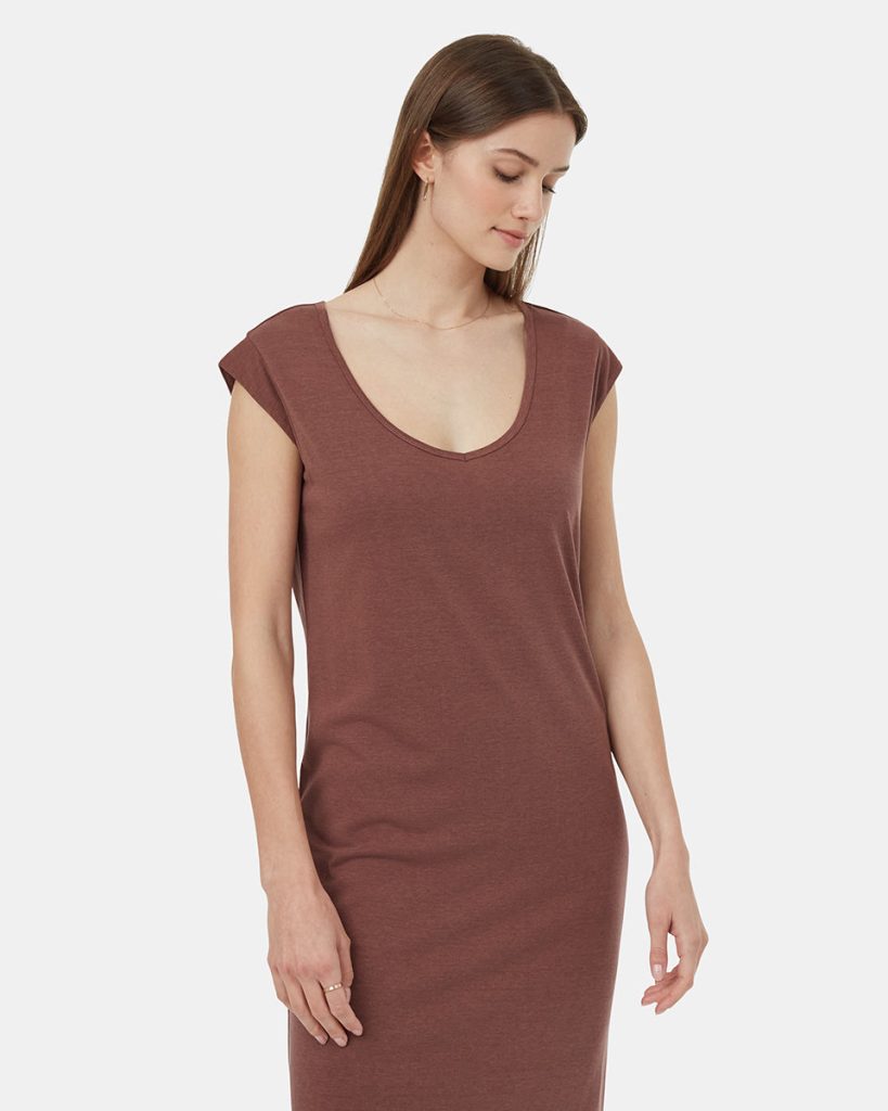 TreeBlend V-Neck Midi Dress - Image 2